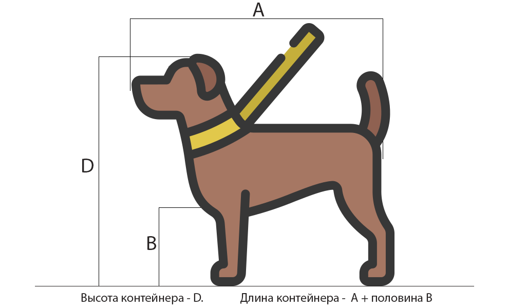 как измерить собаку для переноски