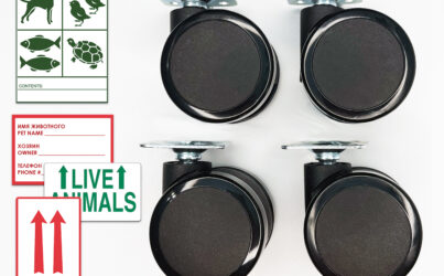 Колеса для переноски Triol Premium yлучшенные с набором наклеек